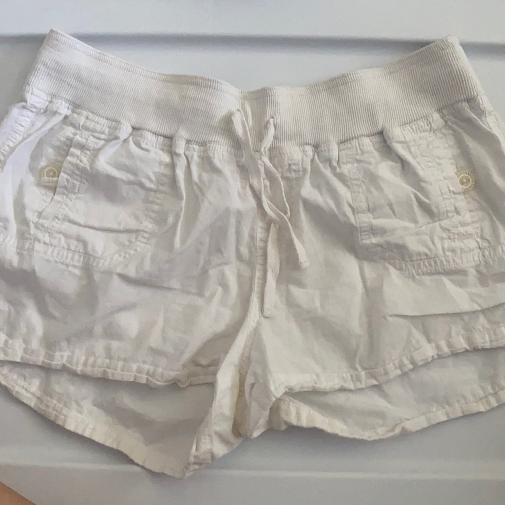 White cargo shorts